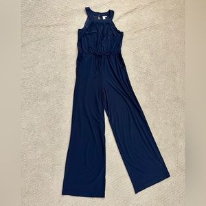 Emma & Michele Navy Jumpsuit